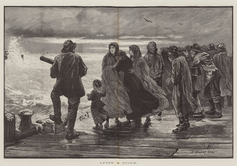 Na een storm door Edward Morant Cox