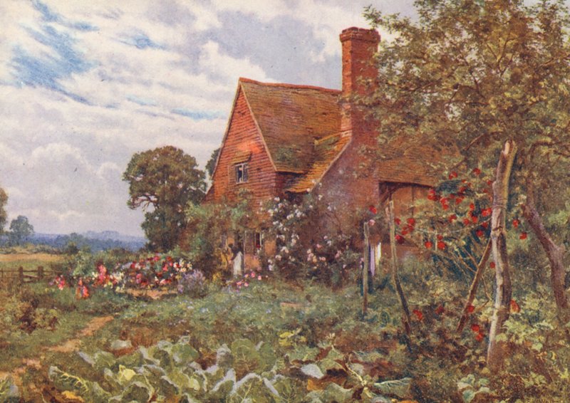 Het eenzame huisje waar ik verblijf door Edward Wilkins Waite