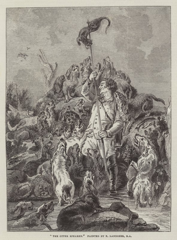 De Otter Gespiest door Edwin Landseer