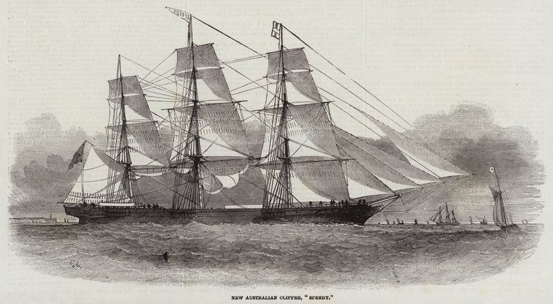 Nieuwe Australische Clipper, Speedy door Edwin Weedon
