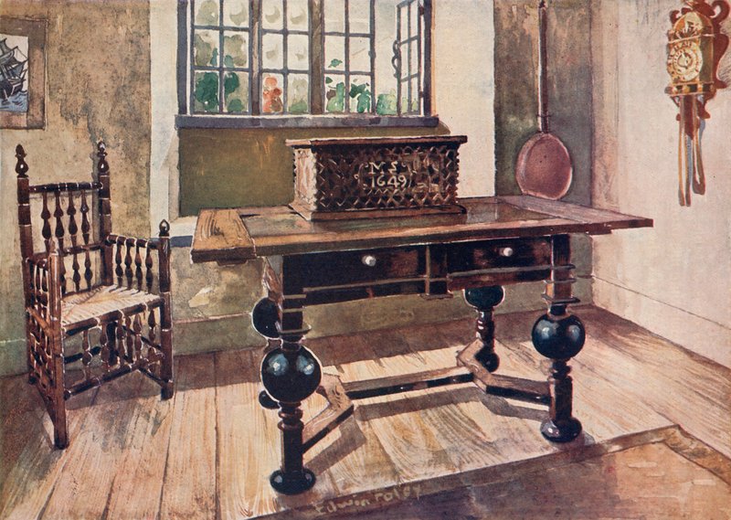 Een Vroege Virginische Kolonisten Salon door Edwin John Foley