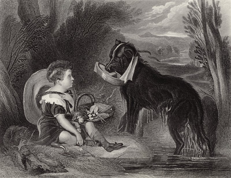 De Vrienden door Edwin Landseer
