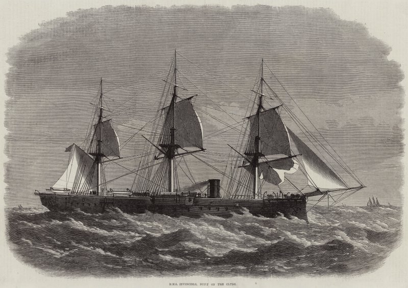 HMS Invincible, gebouwd op de Clyde door Edwin Weedon
