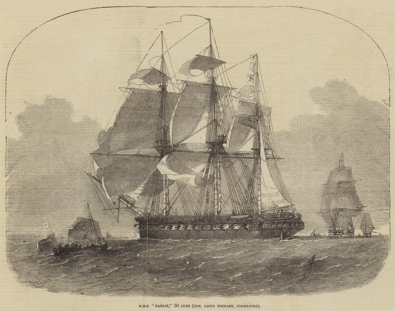 HMS Nankin, 50 Kanonnen, Eerwaarde Keith Stewart, Commandant door Edwin Weedon
