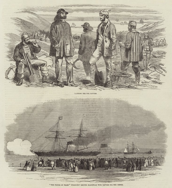 Navvies voor de Krim door Edwin Weedon
