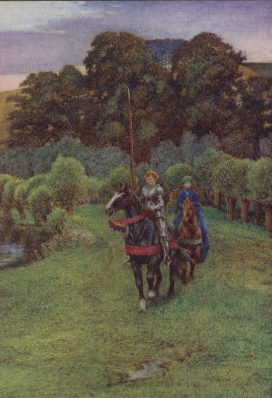 Illustratie voor Idylls Of The King door Alfred Lord Tennyson door Eleanor Fortescue Brickdale