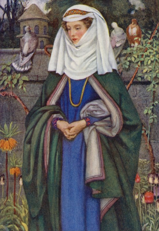 Illustratie voor Idylls Of The King door Alfred Lord Tennyson door Eleanor Fortescue Brickdale