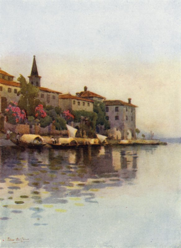 Een grijze ochtend, Lago Maggiore door Ella Du Cane