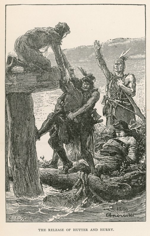 De bevrijding van Hutter en Hurry (gravure) door Elviro Michael Andriolli