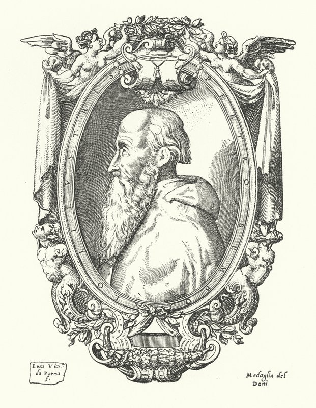 Pietro Bembo, Italiaanse geleerde, dichter en kardinaal door Enea Vico