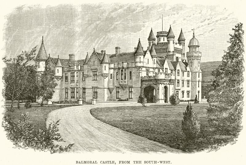 Balmoral Kasteel, vanuit het Zuidwesten door English School