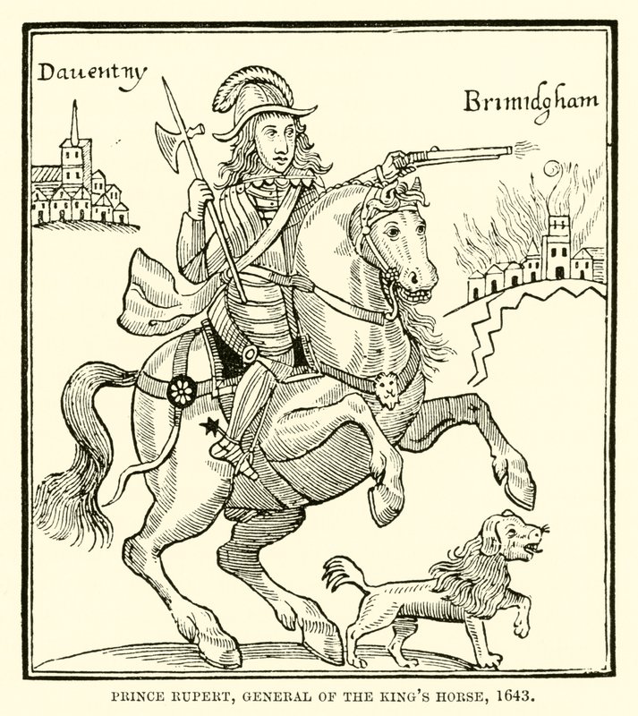 Prins Rupert, generaal van het koninklijke paard, 1643 door English School