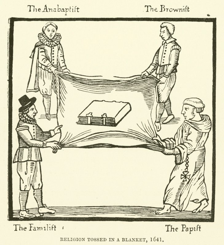 Religie in een deken geworpen, 1641 door English School