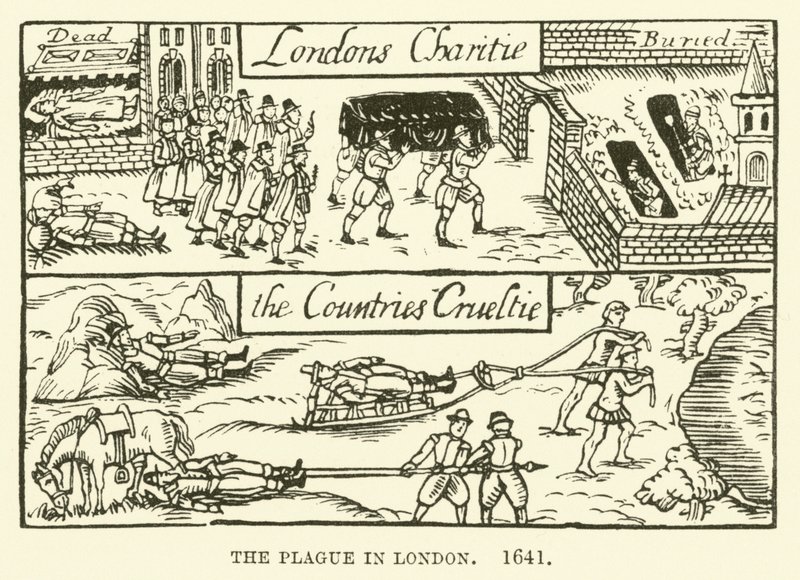 De pest in Londen, 1641 door English School