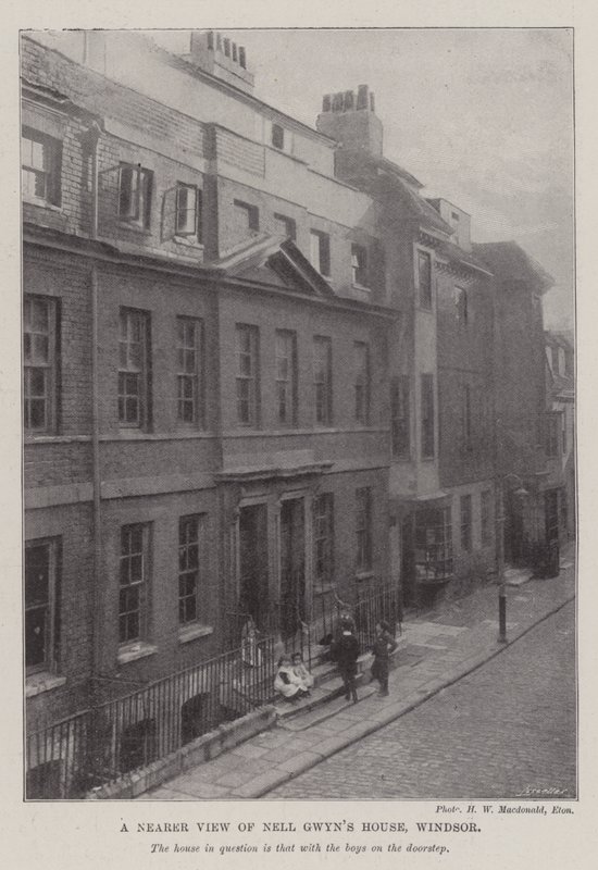 Een nader uitzicht op het huis van Nell Gwyn, Windsor door English Photographer