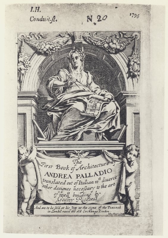 A Palladio, Het Eerste Boek van Architectuur, Tr G Richards 1668 door English Photographer