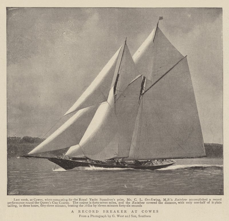 Een recordbreker in Cowes door English Photographer