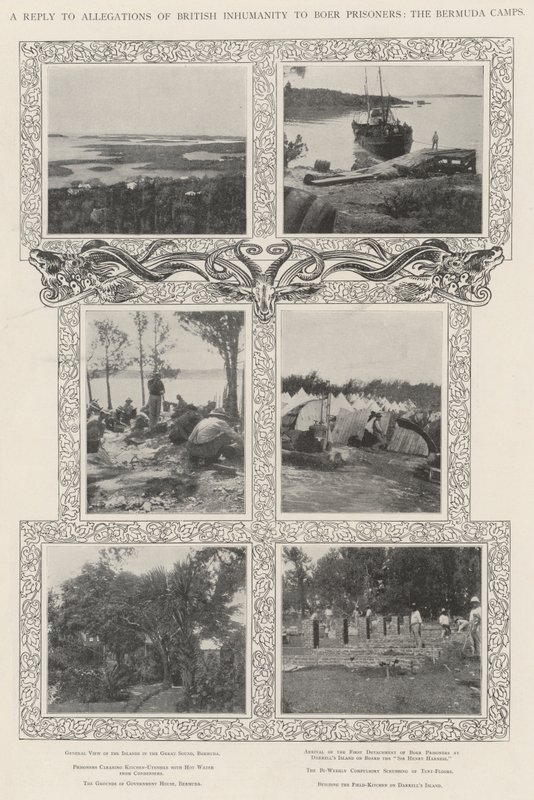 Een Antwoord op Beschuldigingen van Britse Onmenselijkheid jegens Boerengevangenen, de Bermuda Kampen door English Photographer