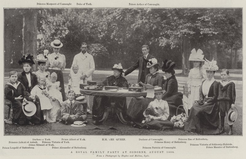 Een koninklijk familiefeest op Osborne, augustus 1898 door English Photographer