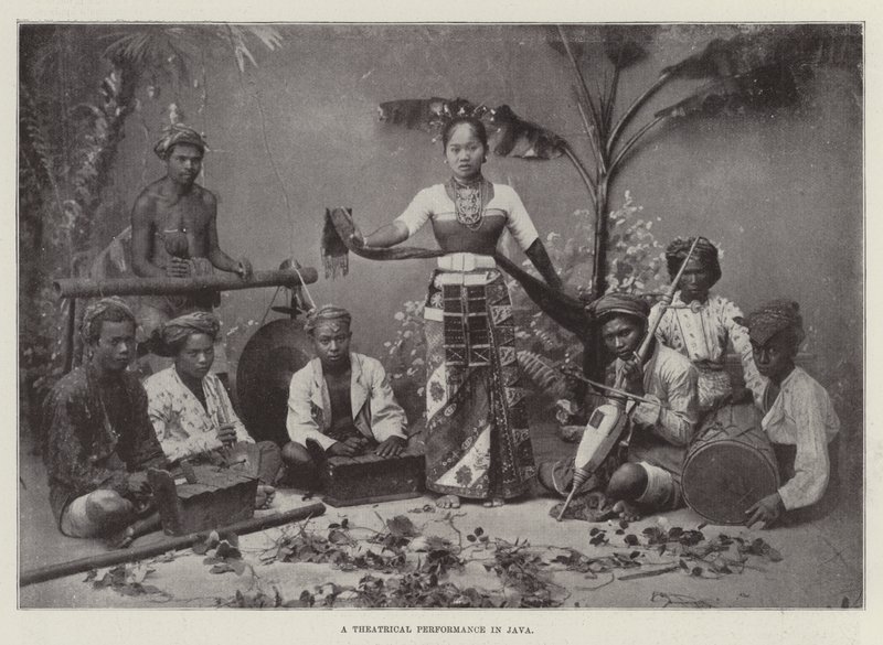 Een theatervoorstelling in Java door English Photographer