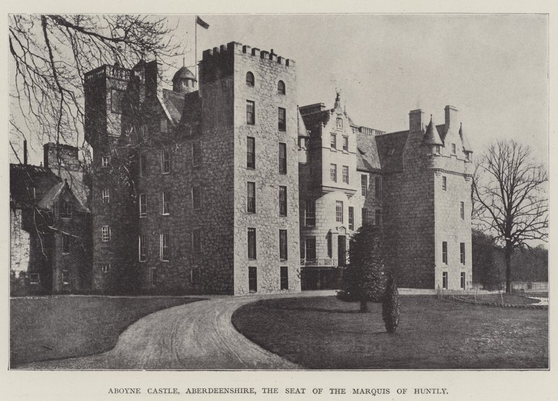 Aboyne Castle, Aberdeenshire, de zetel van de markies van Huntly door English Photographer