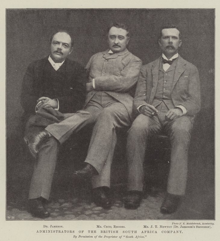 Beheerders van de British South Africa Company door English Photographer