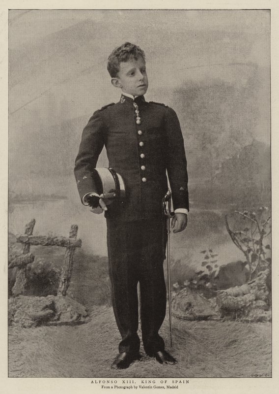 Alfonso XIII Koning van Spanje door English Photographer