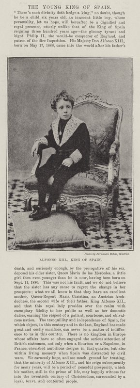 Alfonso XIII, Koning van Spanje door English Photographer
