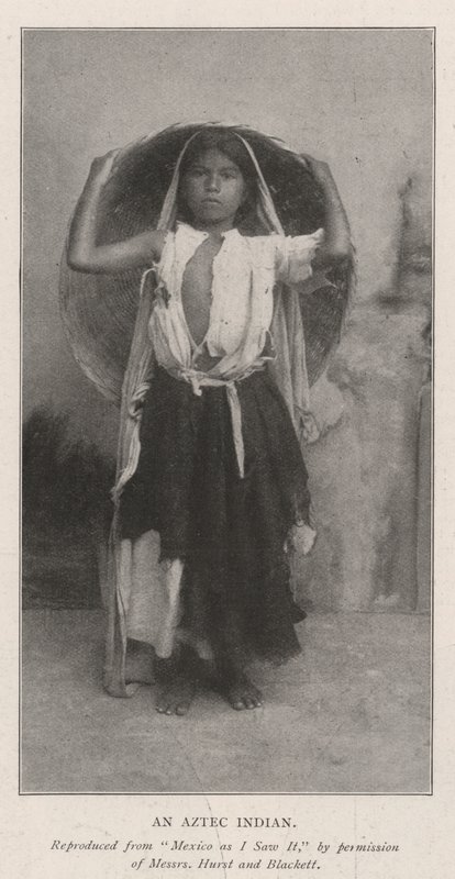 Een Azteekse Indiaan door English Photographer