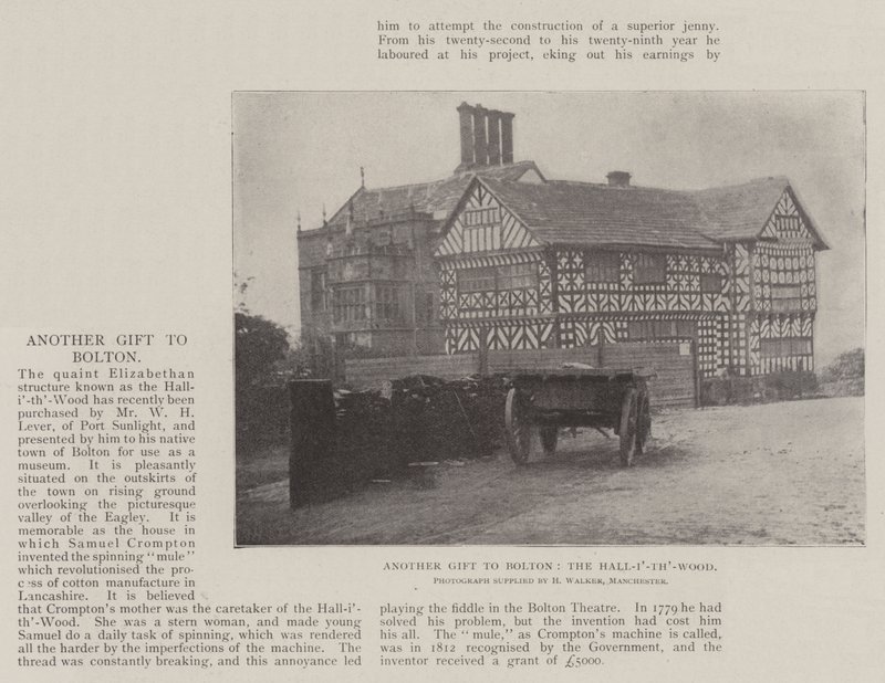 Nog een geschenk aan Bolton, de Hall-i-th-Wood door English Photographer