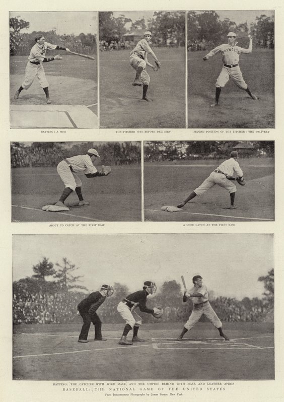Honkbal, het Nationale Spel van de Verenigde Staten door English Photographer