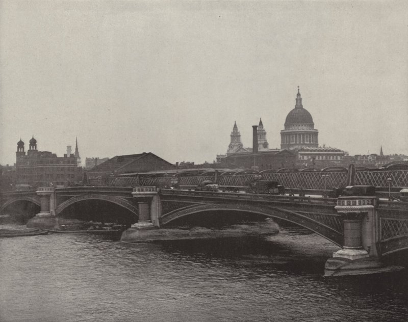 Blackfriars Bridge (zwart-wit foto) door English Photographer