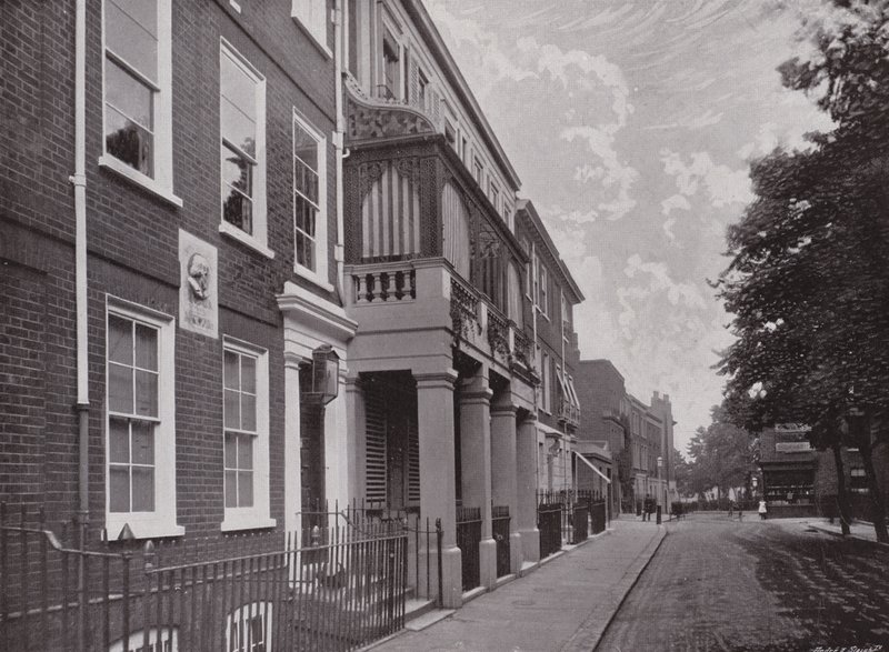 Carlyles Huis, Cheyne Row, Chelsea door English Photographer