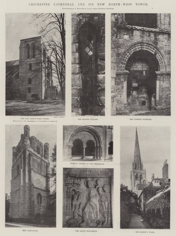 Kathedraal van Chichester en zijn nieuwe noordwestelijke toren door English Photographer