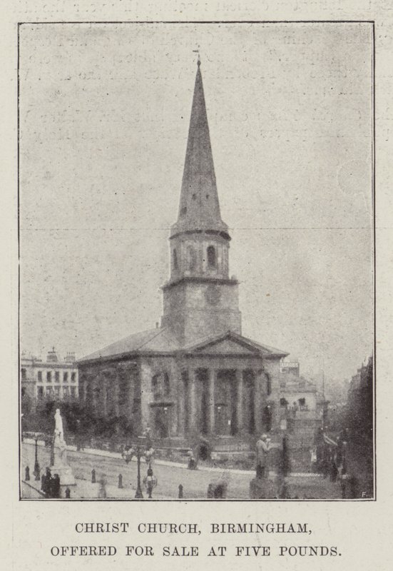 Christ Church, Birmingham, te koop aangeboden voor vijf pond door English Photographer