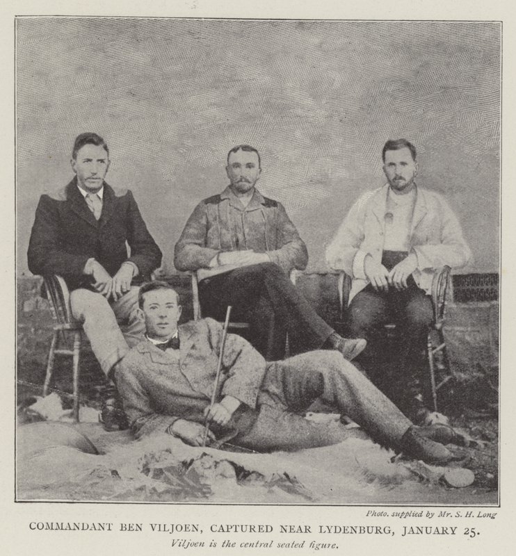 Commandant Ben Viljoen, gevangen genomen nabij Lydenburg, 25 januari door English Photographer
