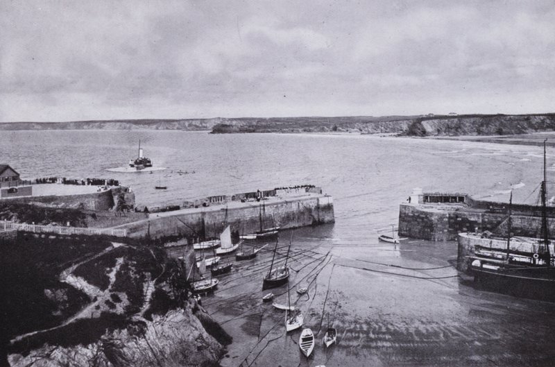 Cornwall: Newquay, de haven door English Photographer