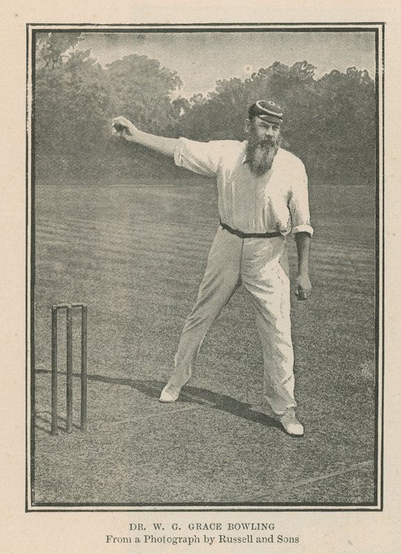 Cricketer Dr W G Grace door English Photographer