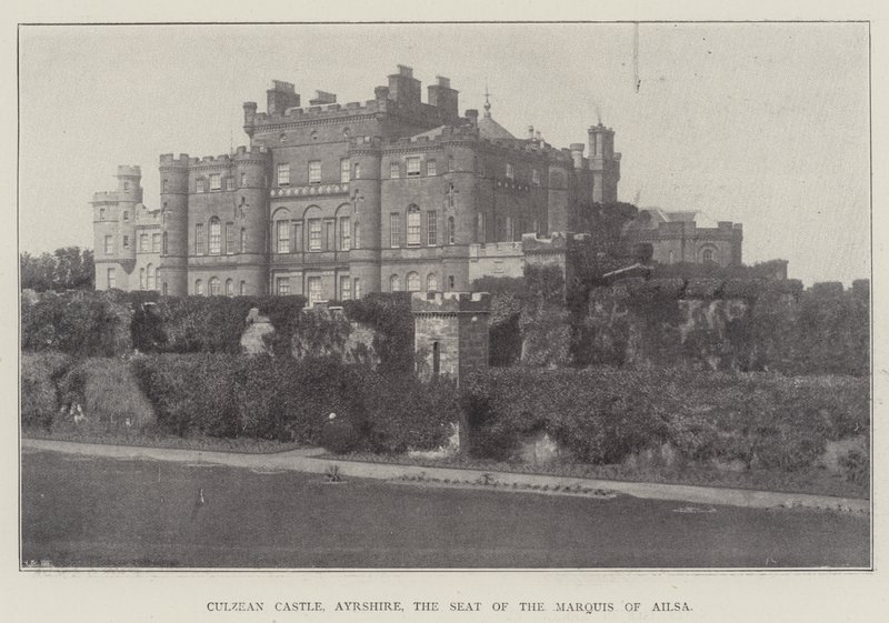 Culzean Castle, Ayrshire, de zetel van de markies van Ailsa door English Photographer