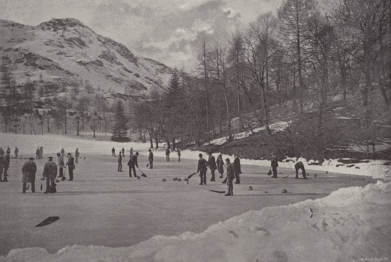 Curling bij Birnam door English Photographer