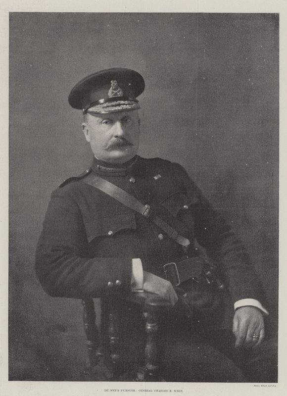 De achtervolger van De Wet, generaal Charles E. Knox door English Photographer