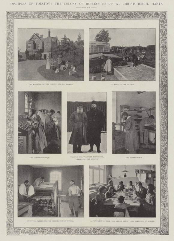 Discipelen van Tolstoy, de Kolonie van Russische Ballingen in Christchurch, Hants door English Photographer