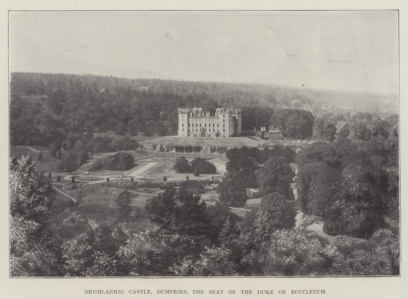 Drumlanrig Castle, Dumfries, de zetel van de hertog van Buccleuch door English Photographer