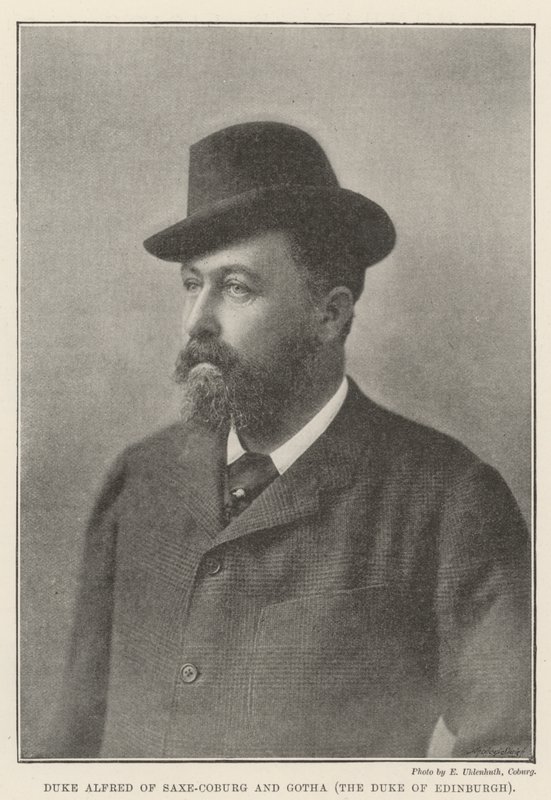 Hertog Alfred van Saksen-Coburg en Gotha, de Hertog van Edinburgh door English Photographer