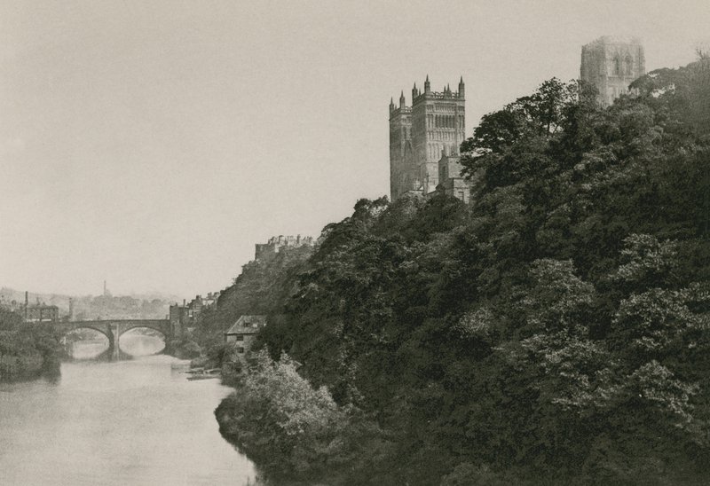 Durham Kathedraal, vanaf de Prebend Brug door English Photographer