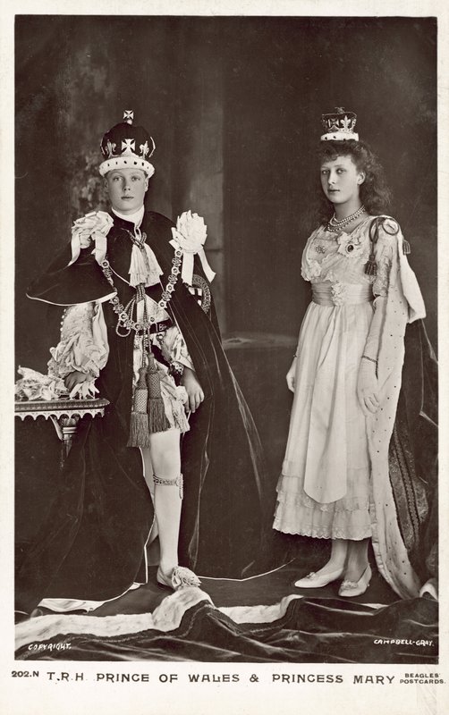 Edward, Prins van Wales en Mary, Prinses Royal door English Photographer