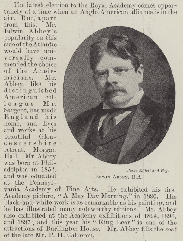 Edwin Abbey, RA door English Photographer