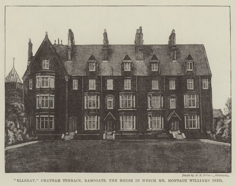 Elleray, Chatham Terrace, Ramsgate, het huis waar Mr. Montagu Williams stierf door English Photographer