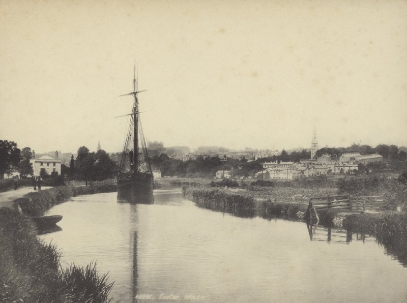 Exeter vanaf het kanaal, Devon door English Photographer