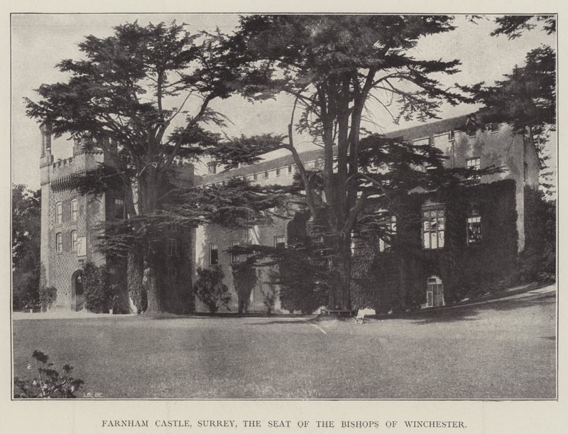 Farnham Castle, Surrey, de zetel van de bisschoppen van Winchester door English Photographer
